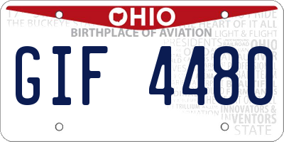 OH license plate GIF4480
