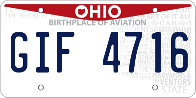 OH license plate GIF4716