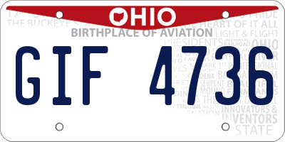 OH license plate GIF4736
