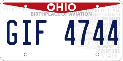 OH license plate GIF4744