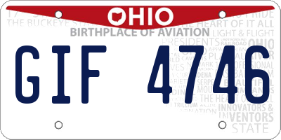 OH license plate GIF4746