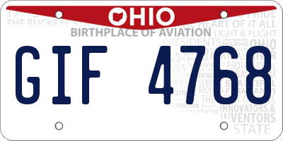 OH license plate GIF4768
