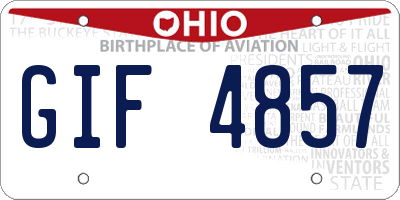 OH license plate GIF4857