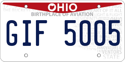 OH license plate GIF5005