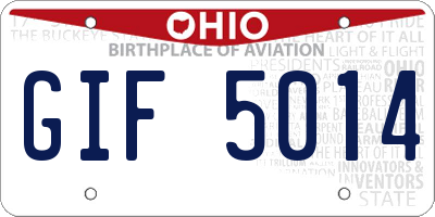 OH license plate GIF5014