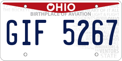 OH license plate GIF5267