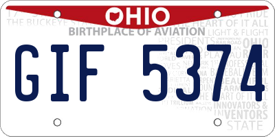 OH license plate GIF5374