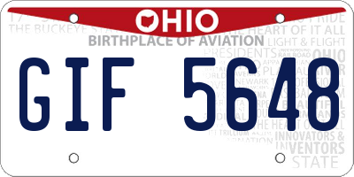 OH license plate GIF5648