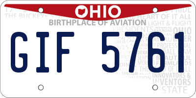 OH license plate GIF5761