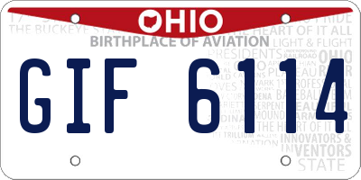 OH license plate GIF6114