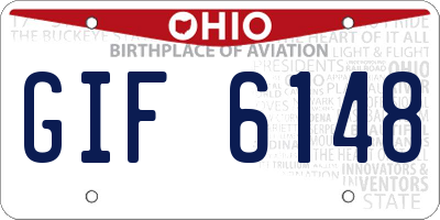 OH license plate GIF6148