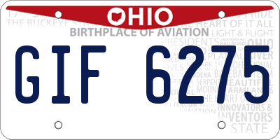 OH license plate GIF6275