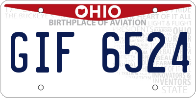 OH license plate GIF6524