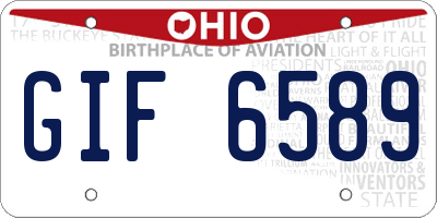 OH license plate GIF6589