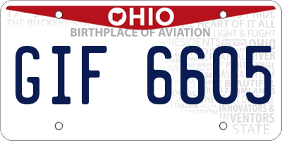 OH license plate GIF6605