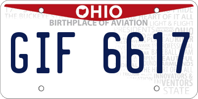 OH license plate GIF6617