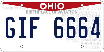 OH license plate GIF6664