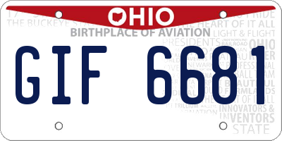 OH license plate GIF6681