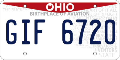 OH license plate GIF6720