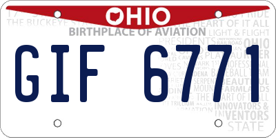 OH license plate GIF6771