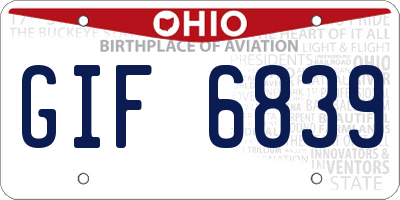OH license plate GIF6839