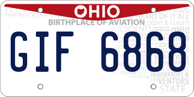 OH license plate GIF6868