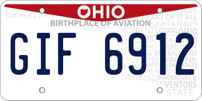 OH license plate GIF6912