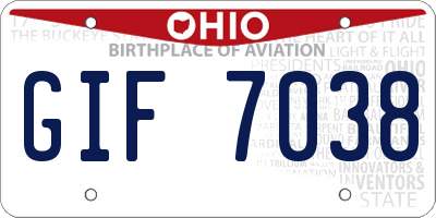OH license plate GIF7038