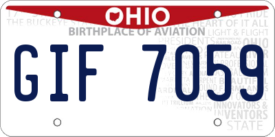 OH license plate GIF7059