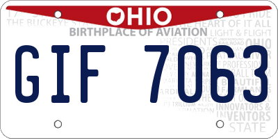OH license plate GIF7063