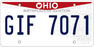 OH license plate GIF7071