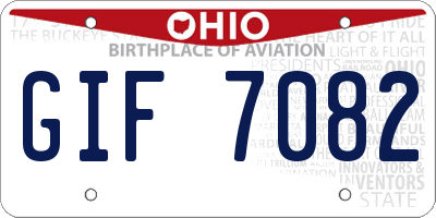 OH license plate GIF7082