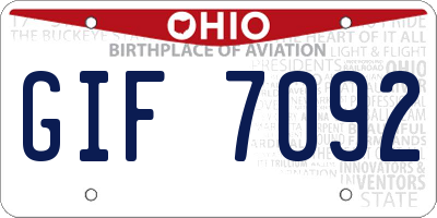 OH license plate GIF7092