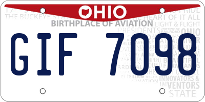 OH license plate GIF7098