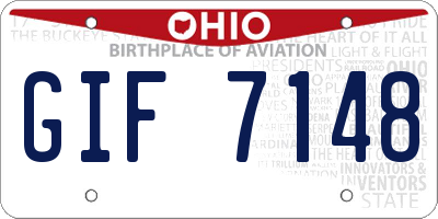 OH license plate GIF7148