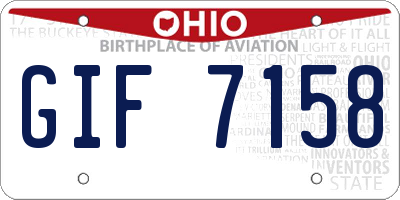 OH license plate GIF7158