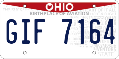 OH license plate GIF7164