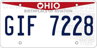 OH license plate GIF7228