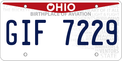 OH license plate GIF7229