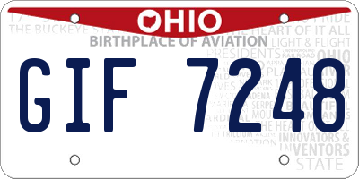 OH license plate GIF7248