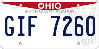 OH license plate GIF7260