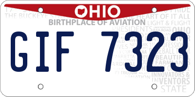 OH license plate GIF7323