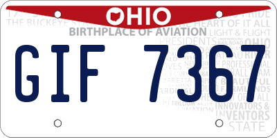 OH license plate GIF7367