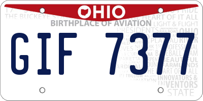 OH license plate GIF7377