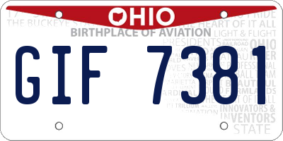 OH license plate GIF7381