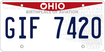 OH license plate GIF7420