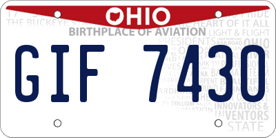 OH license plate GIF7430