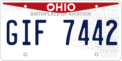 OH license plate GIF7442