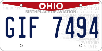 OH license plate GIF7494