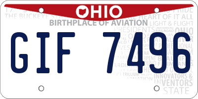 OH license plate GIF7496